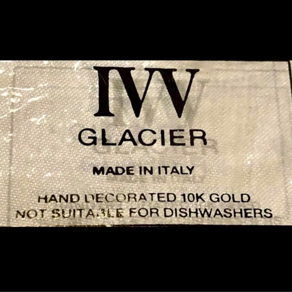 IVV Glacier Glass 10K Gold Rim Platter 14”diameter x 3.25”h NEW (other) … - Picture 6 of 6